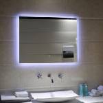 Inter Ceramic Огледало за баня с вградено LED осветление Gloxy, 90x70, с нагревател