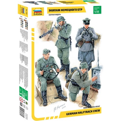 Zvezda German Halftrack Crew 1:35