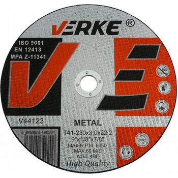 Verke Řezný kotouč 230 x 3,0 x 22,2 mm V44123