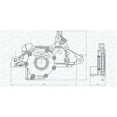 Olejové čerpadlo MAGNETI MARELLI 351516000103