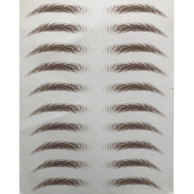 Tetovacie obočia hnedé