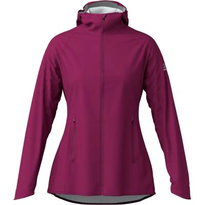 Löffler Дамско водоустойчиво яке за колоездене Löffler Women's Hooded Jacket WPM Pocket Cycling jacket - Bordeaux - размер 46 (EU) (151-0641-0617)