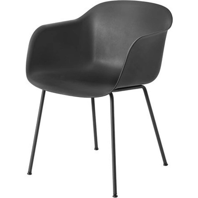Muuto Fiber Armchair Tube Base černá