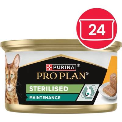 PRO PLAN Sterilised Maintenance пастет за стерилизирани котки с пиле 24 x 85 g