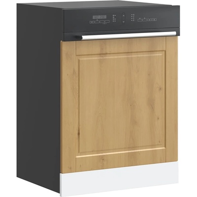vidaXL Панел за съдомиялна машина, Porto, дъб артизан, инженерно дърво (854146)