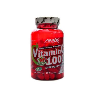 Amix C vitamin + rose hips 1000mg 100 kapslí