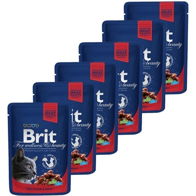 Brit Premium Cat Beef Stew & Peas 6 x 100 g