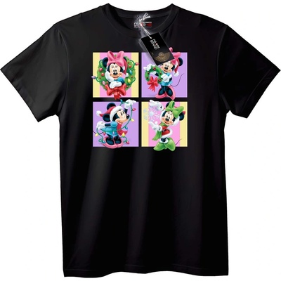 NOONEBRAND Тениска Minnie Mouse - Коледна - S, White