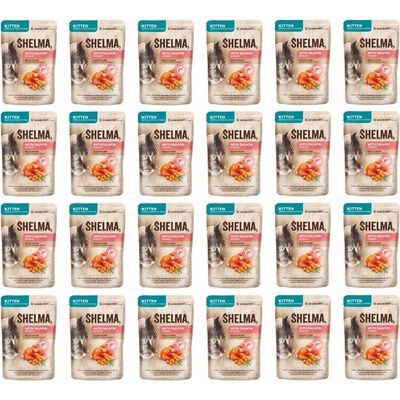 Shelma Kitten with salmon in sauce 24 x 85 g