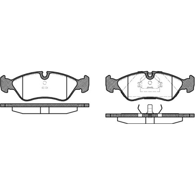 Sada brzdových platničiek kotúčovej brzdy REMSA 0286.10