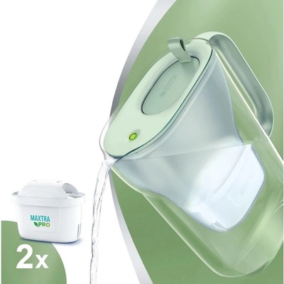 Brita Style Eco zelená filtrační konvice + 2 ks filtru Maxtra Pro Pure Performance