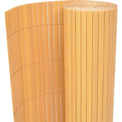 zahrada-XL Oboustranný zahradní plot PVC 90 x 300 cm žlutý