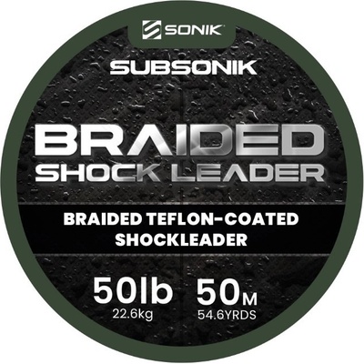 Sonik Šňůra Braided Shock Leader Green 50m 50lb