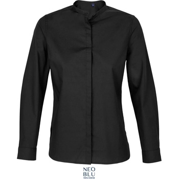 Neoblu 3787 BART WOMEN / Дамска риза с дълъг ръкав от поплин - тъмночерна L (243787n1103)