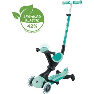 Globber Тротинетка 5 в 1 globber go up deluxe lights 360° - ментово зелена (699-306) - tary Тротинетка, скутер
