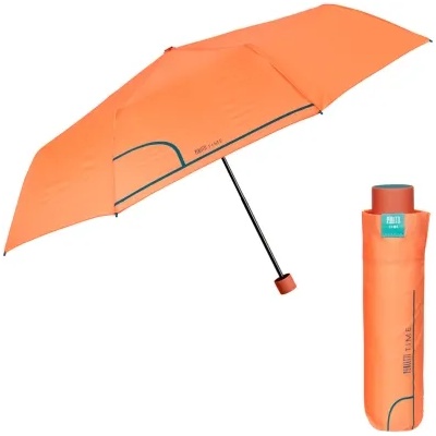 Дамски неавтоматичен чадър Perletti Time 26236, Оранжев