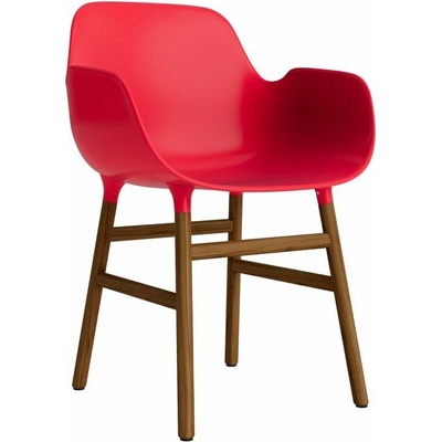 Normann Copenhagen Form s područkami bright red / ořech