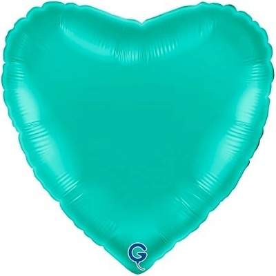 GRABO fóliový balónek Srdce tiffany 18" 46cm nafukovací