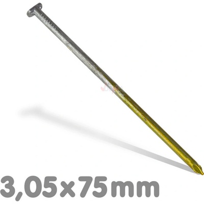 DEMA Hřebíky do hřebíkovačky 34° 3,05x75, 1200 ks 18559D