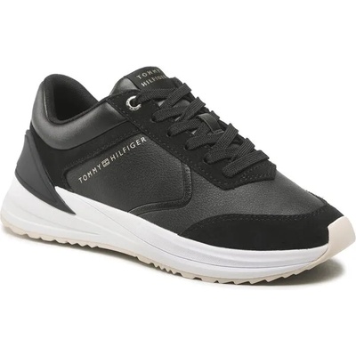 Tommy Hilfiger Сникърси Tommy Hilfiger Runner With Heel Detail FW0FW06621 Черен (Runner With Heel Detail FW0FW06621)