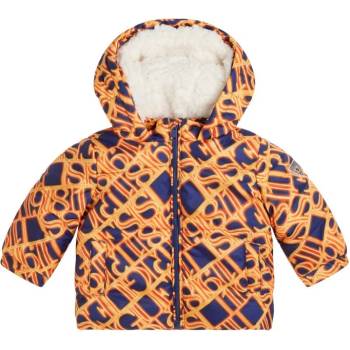Image 1 of GUESS Шарено яке за бебе момче с букви в оранжево Guess