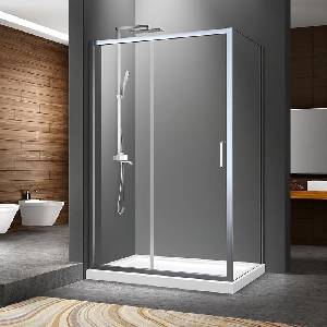Fluminia Правоъгълна душ кабина Mediterraneo Iris с плъзгащи се врати 100x80 см хром (S02RE01 100X80XH200)