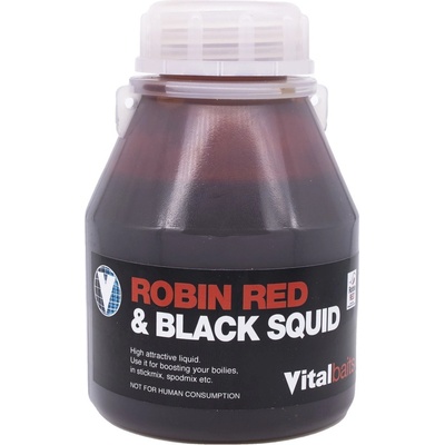 Vitalbaits Dip Robin Red and Black Squid 250 ml