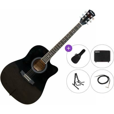 Pasadena SG028CE Premium SET Black Електро-акустична китара Дреднаут