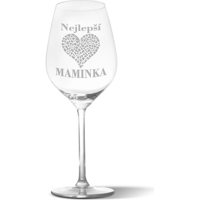 Sablio Sklenička na víno Nejlepší maminka 490 ml