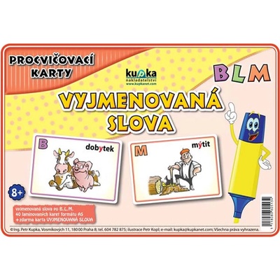 Procvičovací karty - Vyjmenovaná slova BLM