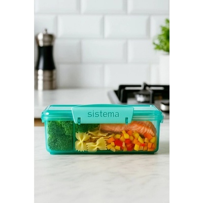 Sistema Lunch Krabička na desiatu s 2 oddelenými priehradkami 975 ml mätová