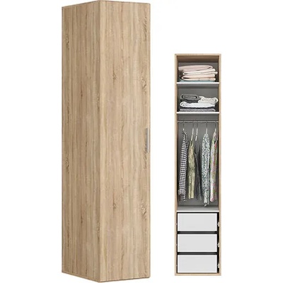 BRW Гардероб FLEX - dub sonoma - 50*66*240 (F57-SZAFA_ZESTAW_15-DSO/DSO-KPL01)