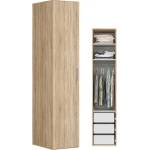 BRW Гардероб flex 50 / 66 / 240 см дъб сонома тесен модул (f57-szafa_zestaw_15-dso/dso-kpl01)