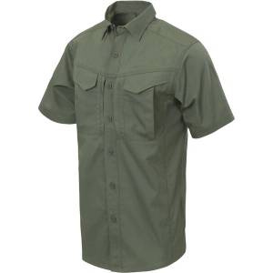 Helikon-Tex Риза DEFENDER Mk2 с къс ръкав - PolyCotton Ripstop - зелено маслинова (KO-DS2-PR-02)