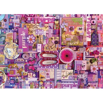 Cobble Hill - Puzzle The Rainbow Collection: Purple 1000 - 1 000 piese