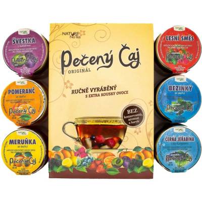 Nature Notea Čaj pečený Švestka, Lesní směs, Pomeranč, Bezinky, Meruňka, Černá jeřabina 6 x 60 ml