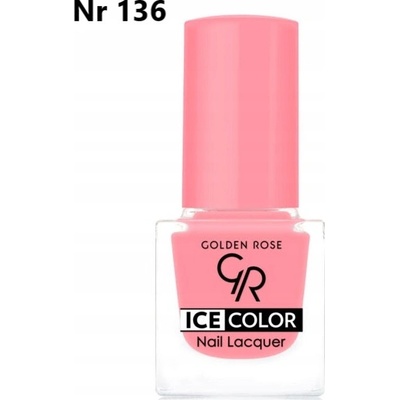Golden Rose Ice Color Nail Lacquer lak na nechty mini 136 6 ml