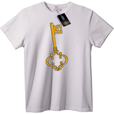 NOONEBRAND Тениска Златен Ключ - XS, White