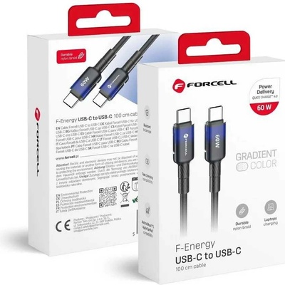 F-Energy C354 Typ C na Typ C QC4.0 PD 3A 60W Gradient 1m černý