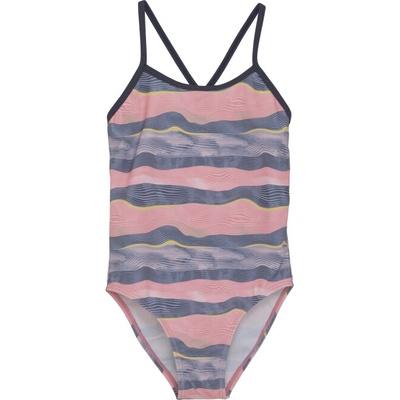 Color Kids-Swimsuit Sporty AOP-5039-Plumeria Ružová