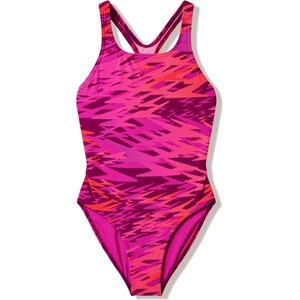 Speedo Детски бански костюм Speedo Kid's Hyperboom Print Medalist One Piece Swimsuit - Neon Jelly / Post It Pink - размер 152 (EU) (750-2737-0415)