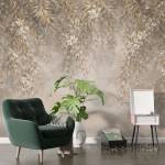 Art Gift Decor Фототапет Нежни падащи цветя в бежово и златно