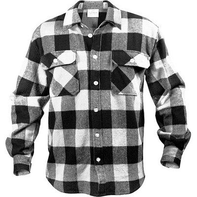 Rothco košile dřevorubecká Flannel kostkovaná bílá