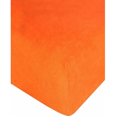 4sleep Prestieradlo froté s gumou pomaranč 90x200