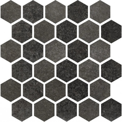 Cir Ceramiche Materia Prima black storm hexagon 27 x 27 cm lesk 1ks