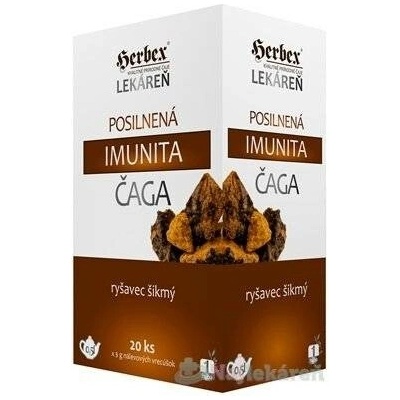 Herbex imunitní čaga čaj 20 x 3 g