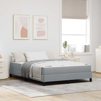 zahrada-XL 3398500 Postel s boxspringem s matrací Světle šedá textil