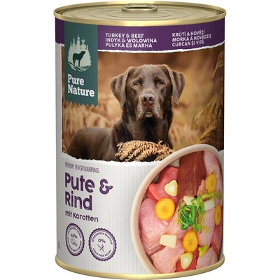 Pure Nature Adult krůtí a hovězí s mrkví 6 x 400 g