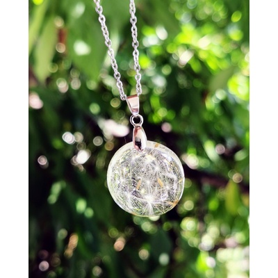 Meganflo Глухарче в прозрачен медальон полусфера