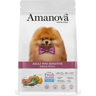 Amanova Dog Adult Mini Sensitive Salmon & Pumpkin Grain Free 0,8 kg